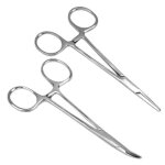 Pince de verrouillage - inox - kocher - courbe - droite - outils vtrinaires