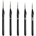 D�tail pinceau5 pi�ces petits pinceaux dartiste pour acrylique peinture � laquarelle gouache fabrication ...