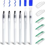 Pinceaux aquarelle lot de 6 19 cm pointe fine / moyenne / large pour dessin / aquarelle (190 mm)