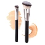 Pinceau de maquillage pinceau anti - cernes pinceau fond de teint avec fibre synth�tique douce pour fond ...