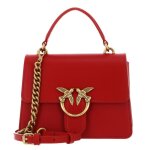 Pinko sac � main rouge pour femme - love one top handle mini light s red - antique gold 297531