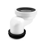 Pipe devacuation wc qwork - wd6539 - connecteur de cuvette de wc decale 100 mm accordement pour wc a ...