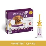 Pipettes antiparasitaires vectra 3d spot on chien