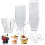 Piqiuqiu - a - lot de 50 tsses dessert vec 50 cuilleres bols dessert de 60 ml gobelets dessert en plstique ... Piqiuqiu - a - lot de 50 tsses dessert vec 50 cuilleres bols dessert de 60 ml gobelets dessert en plstique ...