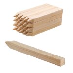 Piquets de cl�ture - duoku - lot de 20 - bois de sapin - pointus - 254 x 254 x 3048 mm