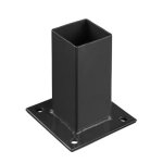Piquet - poteau - accessoires cloture gardenode support pour poteau carre platine de fixation 60 x 60 ...