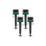 Piquets solaires anti - souris (lot de 4) - r�pulsif ultrasonique pour taupes serpents campagnols gaufres ...