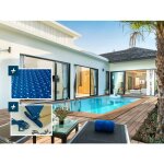 Piscine bois rectangle aruba 140 - 5. 00 x 3. 00 x 1. 38 m + b�che � bulles 180 � - b�che hiver 280 g ...