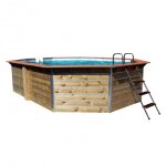 Piscine bois saint bernard waterclip 20207 550 x 375 x 129 cm bois