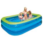 Piscine complete - kit piscine happy people - happy people77782 - 77782piscine family 247x 160x 50cm ...