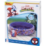 Piscine gonflable 3 anneaux avec ballon de plage spiderman