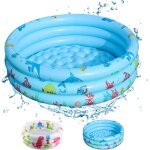 Piscine gonflable enfant 80 * 80 * 22cmthree ring inflatable paddling poolbaignoire gonflable pour bbpiscine ...