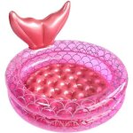 Piscine gonflable pour enfant 90cm petite piscine gonflable ronde piscine pataugeoire int�rieur et ext�rieur ...