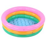 Piscine gonflable souple pour enfants forme ronde couleur vive bassin pour bb