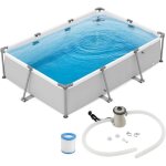 Piscine hors - sol rectangulaire de jardin costway 3 x 207 x 066 m pompe de filtration cartouche pour ... Piscine hors - sol rectangulaire de jardin costway 3 x 207 x 066 m pompe de filtration cartouche pour ...