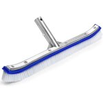 Piscine t�te de brosse piscine t�te de brosse premium 18 pouces en aluminium brosse de nettoyage
