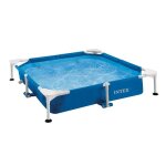 Piscine tubulaire carre pour animaux - intex