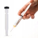 Un piston pour seringue pour extraire le flux