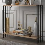 Pitea - console industrielle avec étagères Pitea - console industrielle avec étagères