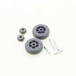 Pivot et roue pour brosse 49113575 pour aspirateur hoover h - free 100