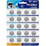Pkcell piles cr2450 - lot de 20 piles batteries bouton 2450 lithium 3v longue durée très puissantes utilisatio ... Pkcell piles cr2450 - lot de 20 piles batteries bouton 2450 lithium 3v longue durée très puissantes utilisatio ...