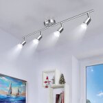 Plafonnier 6 spots led 2800k lumire chaude nickel conomie dnergie [a + + ] multicolore lustre