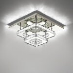 Plafonnier - smotop - e27 - �30 cm - m�tal gris blanc froid 6500k