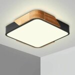 Plafonnier led 24w lampe plafond avec tlcommande luminosit rglable luminaire salle de bain carr ...