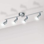 Plafonnier led 4 spots orientables4�ampoules gu10 6w4500k 550lm blanc neutre plafonnier spotmoderne luminaire ...