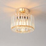 Plafonnier led en cristal dor�e27 lustre couloir moderne luminaire plafonnier cuisine �215mmlustre salle ...