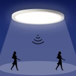 Plafonnier led - ethnics origins - dtecteur de mouvement - 22x22 cm - clairage intrieur / extrieur ...