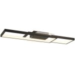 Plafonnier led - homcom - 43w 3000 - 6000k 4600lm - t�l�commande ou interrupteur mural - acier et plastique ...