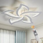 Plafonnier led moderneganeed led dimmable flower plafonnier bureau salon salle � manger couloir cuisine ...