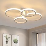 Plafonnier led moderne rond lampe de plafond 48 w 5400 lm blanc luminaire plafonnier led pour salon chambre ... Plafonnier led moderne rond lampe de plafond 48 w 5400 lm blanc luminaire plafonnier led pour salon chambre ...