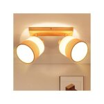 Plafonnier led nettlife 2 lampes spot de plafond - lampe de couloir en bois e14 plafonnier vintage tissu ...
