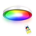 Plafonnier led - noname - 60w - dimmable - rgb - ip44 - t�l�commande