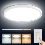 Plafonnier led de plafond couleur r�glable - lampe de salle de bain - moderne rond ultra - mince pour ...