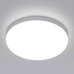 Plafonnier led rond lampe de plafond pour salle de bain ip54 impermable 6500k blanc froid luminaire ...