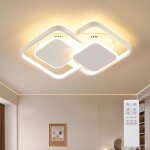 Plafonnier led design fleur moderne 42w 5300lm r�glable t�l�commande sans scintillement m�moire pour ...
