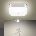 Plafonnier led sans fil rechargeable usb led plafonnier detecteur de mouvement luminaire sans fil blanc ...