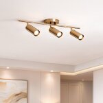 Plafonnier m�tal dariel 3 spots dor�