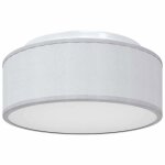 Plafonnier moderne en tissu - vidaxl - gris - 30x30x135 cm - �clairage ajustable - rond - usage int�rieur ...