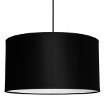 Plafonnier suspendu grand abat - jour noir led 35cm