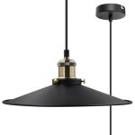 Plafonnier vintage en métal avec abat - jour rond noir lampe salonlustre cuisine hauteur réglableabat ... Plafonnier vintage en métal avec abat - jour rond noir lampe salonlustre cuisine hauteur réglableabat ...