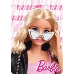 Plaid - barbie - 100 x 140 cm - polaire - rose - enfant