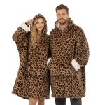 Plaid pull sweat � manche et capuche avec poche ? taille unique 118 x 85 cm - homme et femme - int�rieur ...