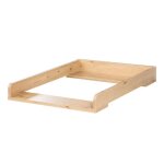 Plan de change universel - beige - 74 x 59 cm - bois massif - dimensions 74x59 cm - idal pour bb