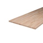 Plan de travail bois massif h�tre lamell� coll� l. 200 x p. 65 cm ep. 36 mm