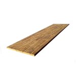 Plan de travail bois massif teck lamell� about� l. 250 x p. 65 cm ep. 26 mm