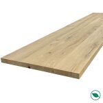 Plan de travail ch�ne massif pleines lames 2600 x 800 x 40 mm fsc mixte forestea dimensions : 2600 mm ...